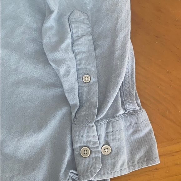 Nautica baby blue casual button up - Picture 5 of 5